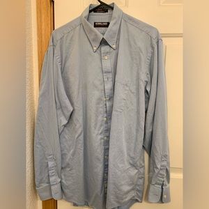 Men’s neck 17.5 36 Kirkland signature long sleeve button up dress shirt. EUC.